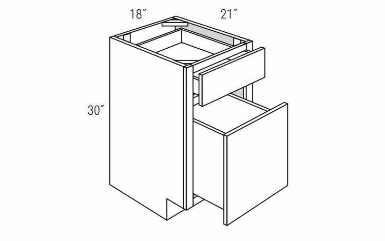 Dover Driftwood BFD1821: Office Cabinet: RTA Kitchen Cabinets