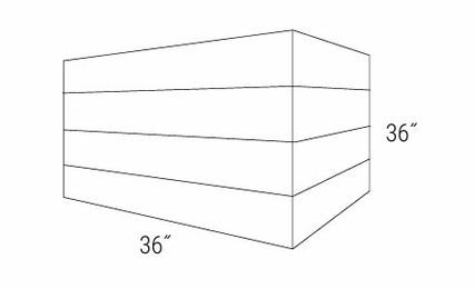 Dover Driftwood BXB3636: BX Beaded Hood: RTA Kitchen Cabinets