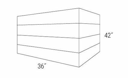 Dover Driftwood BXB3642: BX Beaded Hood: RTA Kitchen Cabinets