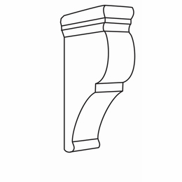 Dover Driftwood CB: Corbel: RTA Kitchen Cabinets