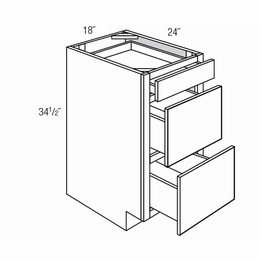 Dover Driftwood DB18: Drawer Base Cabinet: RTA Kitchen Cabinets