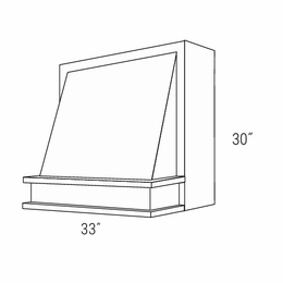 Dover Driftwood P3330: P Hood: RTA Kitchen Cabinets