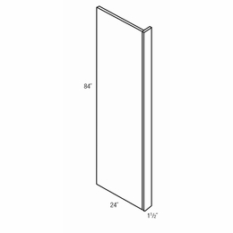 Dover Driftwood REF84: Refrigerator End Panel With Filler: RTA Kitchen Cabinets
