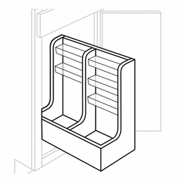 Dover Driftwood SFTLVPULL: Vanity Pull Out: RTA Kitchen Cabinets