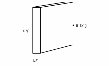 Dover Driftwood TK8: Finished Toe Kick: RTA Kitchen Cabinets