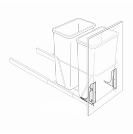 Dover Driftwood TRASHDMK: Trash Door Mount Kit: RTA Kitchen Cabinets