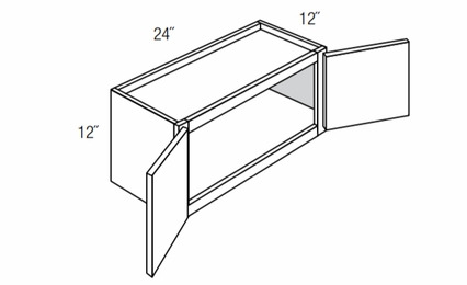 Dover Driftwood W2412B: Wall Bridge Cabinet: RTA Kitchen Cabinets