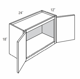 Dover Driftwood W2418B: Wall Bridge Cabinet: RTA Kitchen Cabinets