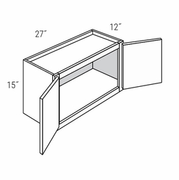 Dover Driftwood W2715B: Wall Bridge Cabinet: RTA Kitchen Cabinets