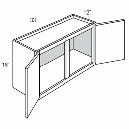 Dover Driftwood W3318: Wall Bridge Cabinet: RTA Kitchen Cabinets