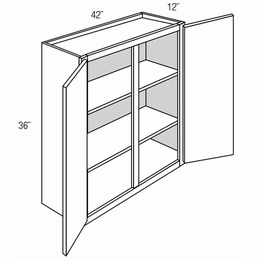 Dover Driftwood W4236: Double Door Wall Cabinet: RTA Kitchen Cabinets