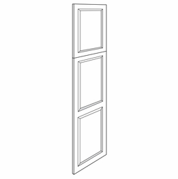 Dover Driftwood WPDEC90: Tall Decorative End Panel: RTA Kitchen Cabinets