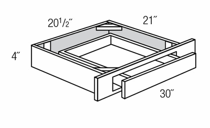 DU3021: Drawer Unit: Trenton Slab RTA Kitchen Cabinet