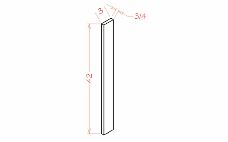 Edgeline F342: Filler: RTA Kitchen Cabinet