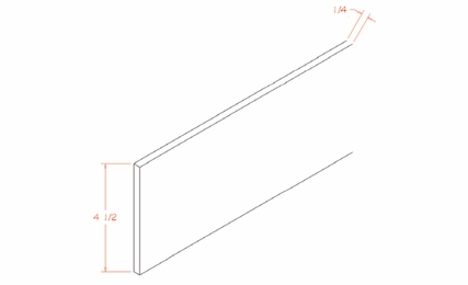 Edgeline TKC: Toe Kick Cover: RTA Kitchen Cabinet