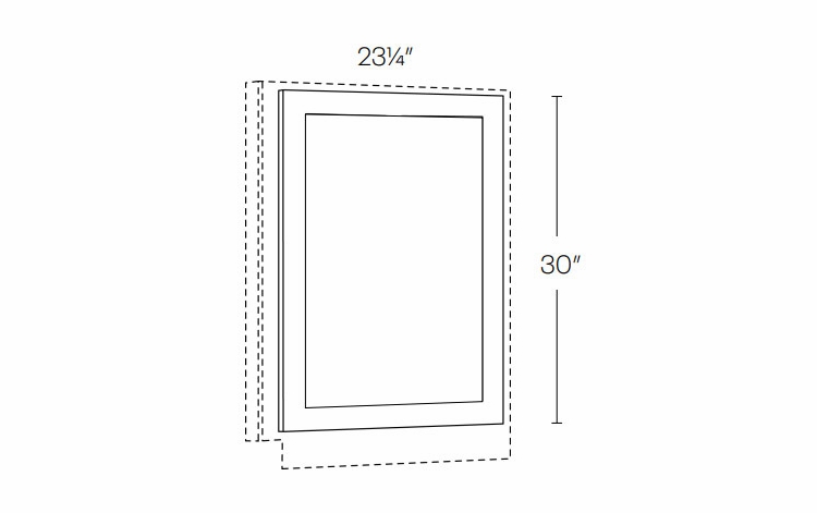 Elegant Dove BDE24: Base Decorative End: Assembled Kitchen Cabinets