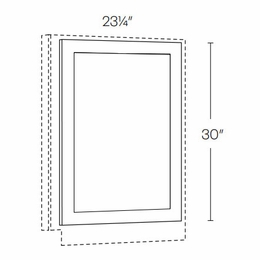 Elegant Dove BDE24: Base Decorative End: Assembled Kitchen Cabinets