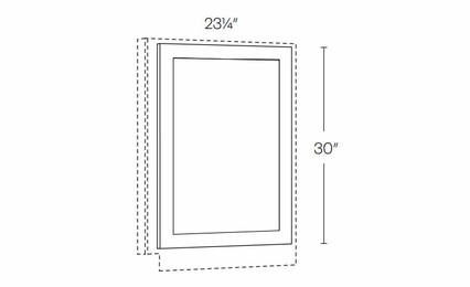 Elegant Dove BDE24: Base Decorative End: Assembled Kitchen Cabinets