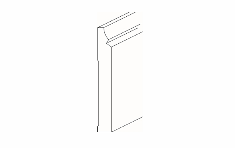 Elegant Dove BSMS: Shaker Base Molding: Assembled Kitchen Cabinets