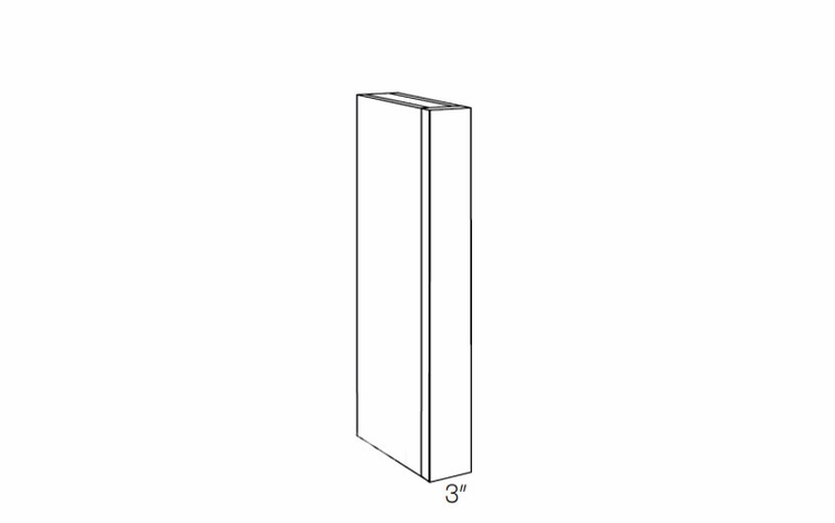 Elegant Dove CLM-36X15: Wall Column: Assembled Kitchen Cabinets