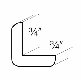 Elegant Dove OCM: Outside Corner Molding: Assembled Kitchen Cabinets
