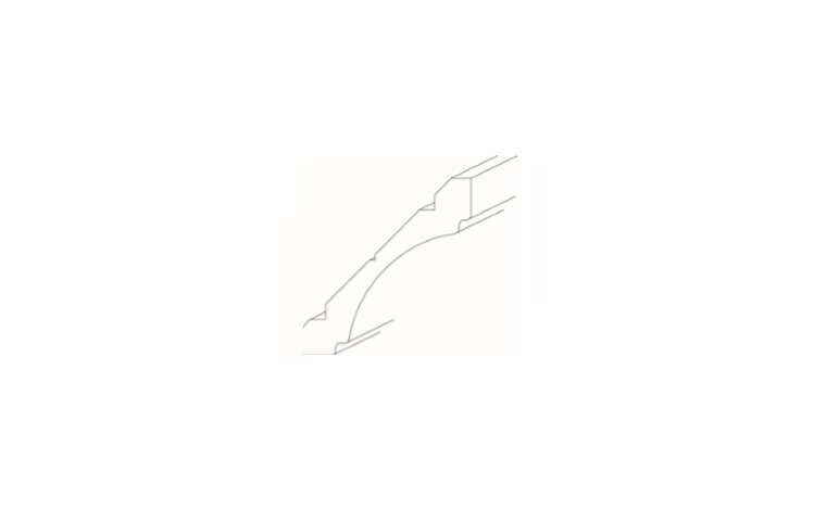 Elegant Dove RCRMC: Coved Royal Crown Molding: Assembled Kitchen Cabinets