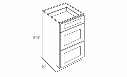 Elegant Ocean VDB15: Vanity Drawer Base Cabinet: Assembled Kitchen Cabinets