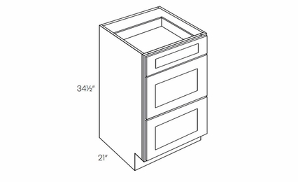 Elegant Ocean VDB18: Vanity Drawer Base Cabinet: Assembled Kitchen Cabinets