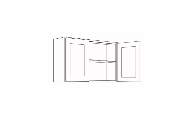 Elegant Stone 3024: Double Door Wall Cabinet: Assembled Kitchen Cabinets