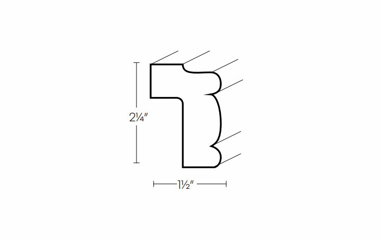 Elegant Stone LTRM: Light Rail Molding: Assembled Kitchen Cabinets