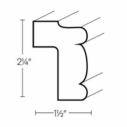 Elegant Stone LTRM: Light Rail Molding: Assembled Kitchen Cabinets