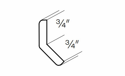 Elegant Stone OCM135: 135 Degree Outside Corner Molding: Assembled Kitchen Cabinets