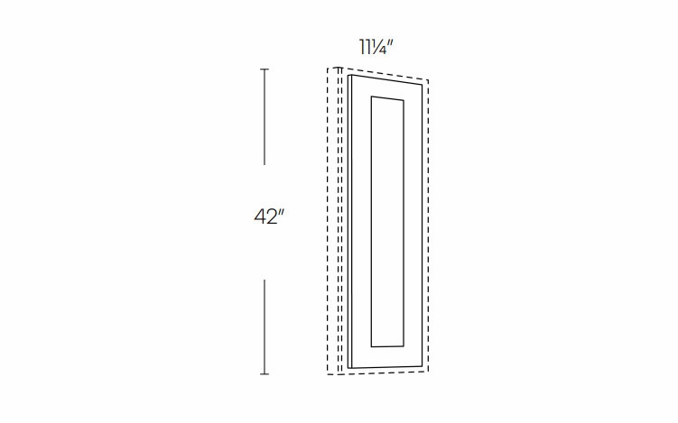 Elegant Stone WDE1242: Wall Decorative End: Assembled Kitchen Cabinets