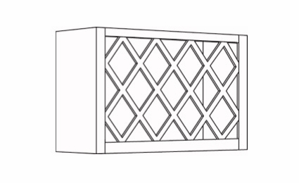 Elegant Stone WR3018: Wine Rack Wall Cabinet: Assembled Kitchen Cabinets