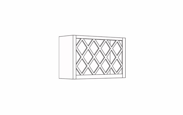 Elegant Stone WR3018: Wine Rack Wall Cabinet: Assembled Kitchen Cabinets