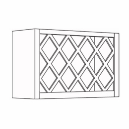Elegant Stone WR3018: Wine Rack Wall Cabinet: Assembled Kitchen Cabinets