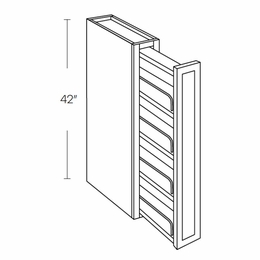 Elegant Stone WSP42: Wall Spice Cabinet: Assembled Kitchen Cabinets