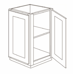 Elegant White BEC24: Base End Cabinet: Assembled Kitchen Cabinets