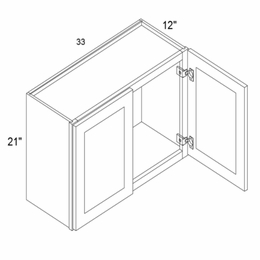 Element Ash W3321: 21" Height Wall Cabinets: RTA Kitchen Cabinets