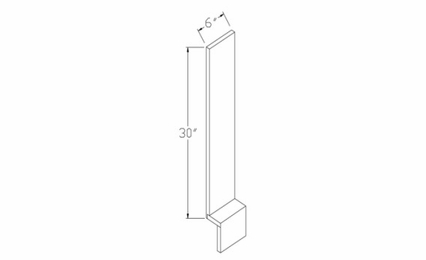 Element Glacier BF6 : Base Filler: RTA Kitchen Cabinets