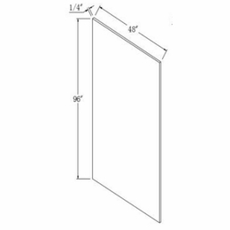 Element Glacier PN4896 1/4: Panel: RTA Kitchen Cabinets