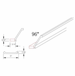 Element Ocean CMG5 1/20: Crown Molding: RTA Kitchen Cabinets