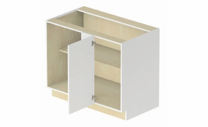 Empire BCB45-L: Base Blind Corner Cabinet - Left Hinge Door: Assembled Kitchen Cabinets