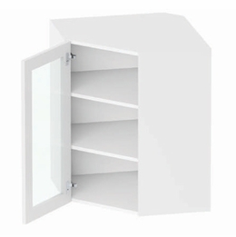 Empire GDAWC2418: Glass Door Angle Wall Cabinet: Assembled Kitchen Cabinets