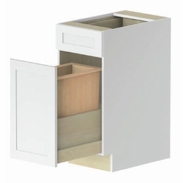 Empire TRASHBIN B15: Waste Basket Cabinet: Assembled Kitchen Cabinets