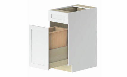Empire TRASHBIN B15: Waste Basket Cabinet: Assembled Kitchen Cabinets