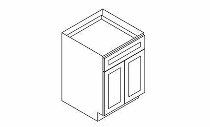 espresso glaze 1 Drawer 2 Door Base Cabinets