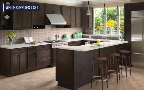 Espresso Glaze Kitchen Cabinets