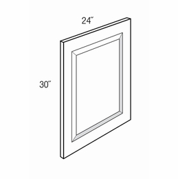 Essex Driftwood BDEC: Base Decorative End Panel: RTA Kitchen Cabinets