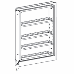 Essex Driftwood BF6PULL-SFTCLOSE: Base Filler Pull Out With Soft Close: RTA Kitchen Cabinets